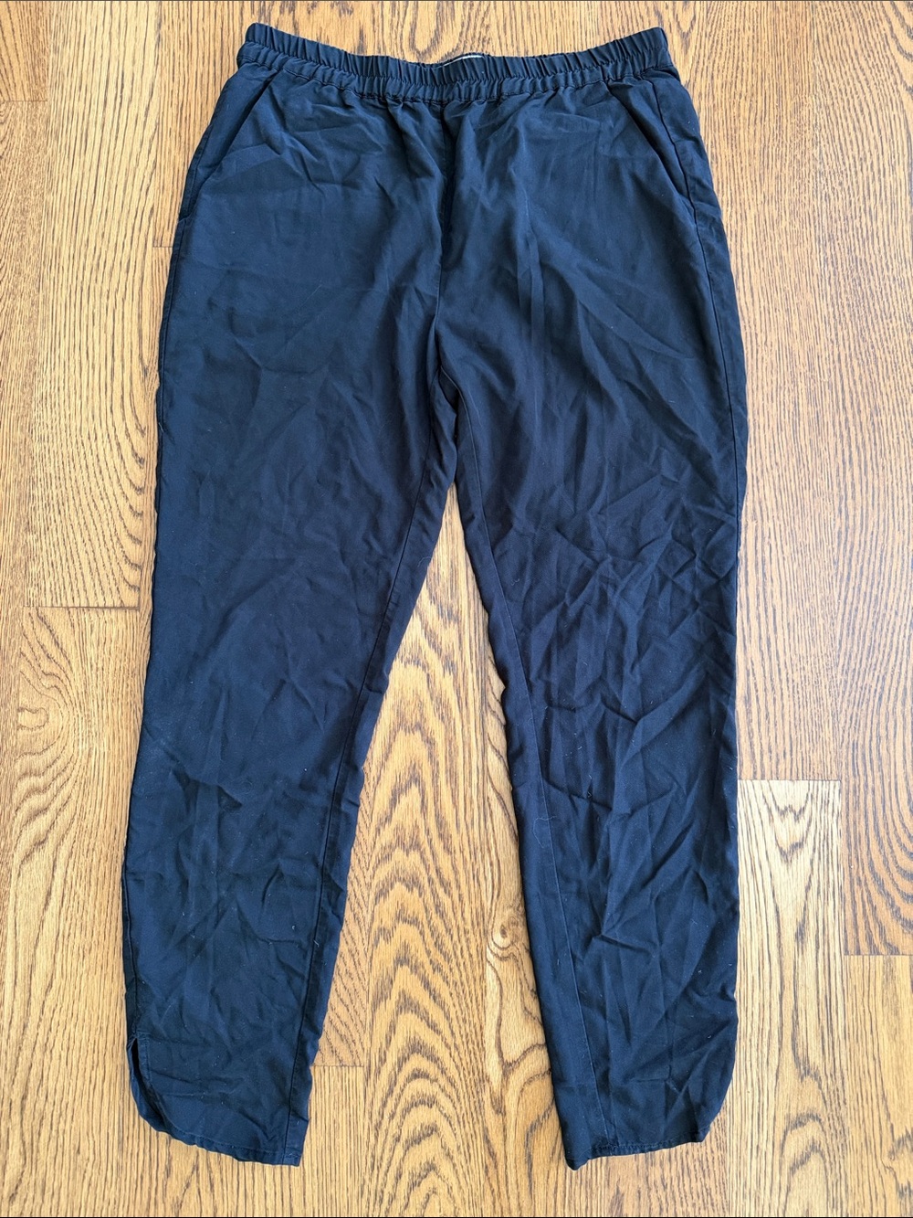 Marine Layer Black Elastic Waist Women's Casual Trousers